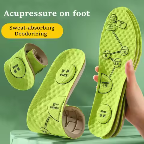 1Pair NEW Plantar Fasciitis Running Sports Shoes Insole Foot Massage Insoles for Men Woman Comfort D