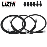 47RE Transmission Cooler Lines Kit Hoses SS for 96-02 Dodge Ram Cummins 5.9L