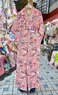 ชุดเซ็ทสาวอวบพลัสไซส์ ผ้าเปเป้ เสื้อ+กางเกงขายาว สวยมาก แฟชั่นสาวอวบ