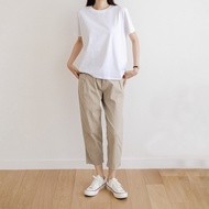 Safa Factory - Celana Ankle Pants Wanita Celana Harem Santai Linen