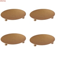 SFBSF 4Pcs Iron Plate Candle Holder, Gold Elegant Gold Candle Holders for Pillar Candles, Pillar Can