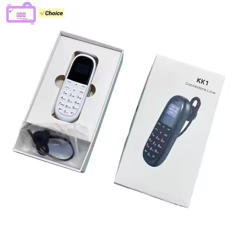 AEKU KK1 Unlocked New MiniMobile Phone Bluetooth Earphone Voice Changer Dialer Automatic Call Record