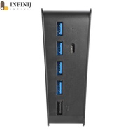 6 in 1 USB Hub with 5 USB A + 1 USB C Ports for PS5 PS5 Digital Edition [infinij.sg]