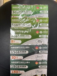 中國聯通中國內地上網卡，已包含翻牆