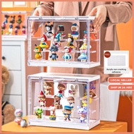 Acrylic Popmart Display Box Figurine Display Case Blind Box Lego Toy Display Cabinet Rack With Removable Shelf