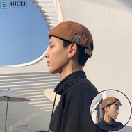 SHCER Men Women Skullcap, Cotton Dome Brimless Hat Unisex, Fashion without Visor Gorras Docker Cap M
