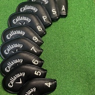 2026 9Pc/Set Callaway Golf Iron Covers 2colors Golf Club Head Covers Headovers Wedges Covers