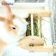 [vsrhkq] Rabbit Hay Feeder Rack Guinea Pig Grass Holder Sturdy Food Feeding Manger Food Dispenser Wo