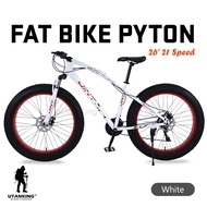 Fat Bike 26” Inch Wheel Bicycle 21 Speed Mountain Bike Disc Brake MTB