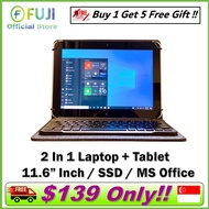 HP 2 In 1 Laptop + Tablet / Lenovo 2 In 1 / 10.1 Inch / SSD Drive / Fast Boost Up / Windows 10  / Free Microsoft Office / Local Seller / Refurbished