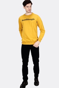 Bombboogie Sweater Pria Shein Dark Yellow 34071B1DY