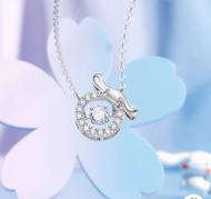 玉桂狗純銀頸鏈