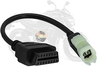 AMHTDOL Obd2 Adapter Fit for Kawasaki Motorcycle 4 Pin to 16 Pin OBD Diagnostic Cable,for Z250/Z650/