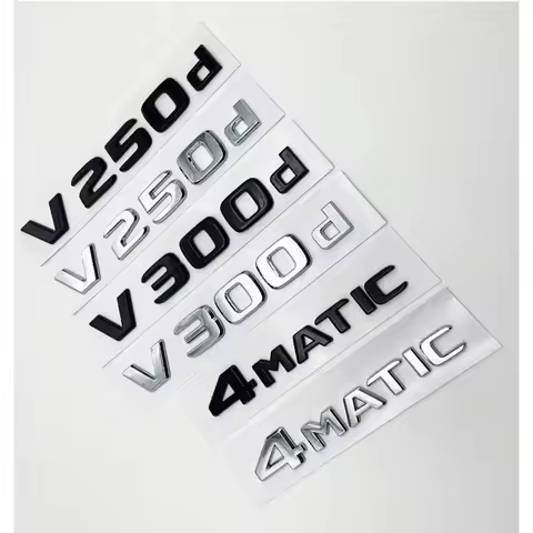Letters V250d V300d NIGHT EDITION ABS Emblem for Mercedes Benz V Class W447 Car Fender Badge Trunk N
