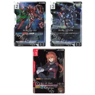 Japanese Gundam Strike Rouge GD01-069 R/Gundam Aerial GD01-070 R/Marida Cruz GD01-093 R Newtype Risi