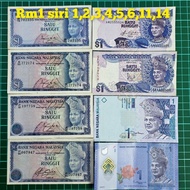 (A20) rm1 siri 1,2,3,4,5,11,14 duit kertas lama duit syiling lama duit lama wang lama