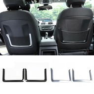 For BMW 1 2 3 4 Series 3GT F30 F34 F20 2pcs Carbon Fiber Color Car Seat Back Net Frame Trim Car Inte