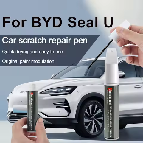 Paint and Clear Coat Repair Pens for BYD Seal U Fix Scratches Dents Spots Pale Soot Snow White Time 