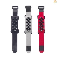 Fast Ship 3 Pack Electric Guitar Bass String Muter Guitar Fret Belt Dampener with Punk Style Rivets 