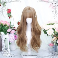 Boss's Wig lolita Wig Female Full Headgear Long Curly Hair Simulation Daily cos lolita Sweet Wig