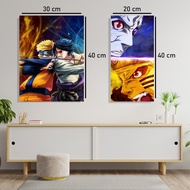 NARUTO POSTER WALL DECORATION MADE OF MDF WOOD 40X30/ 40X20