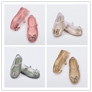 Melissa Girls' Shoes Baotou Sandals Bowknot Flat Sole Single Shoes Soft Sole Princess Children's Jelly Shoes