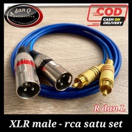 RCA to XLR male cable XLR male to RCA/ one pair