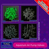 Aquarium 2 Way Air Pump Control Valve & 2/3/4 Way Air Valve Connector For 4mm Tube