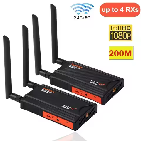 5.8Ghz 200M Wireless HDMI Extender Video Transmitter Receiver 1 To 4 Splitter Screen Share for PS4 D