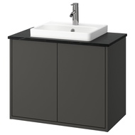 HAVBÄCK / ORRSJÖN Wash-stnd w doors/wash-basin/tap 82x49x71 cm