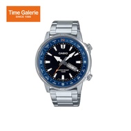 Casio Men's Analog Watch MTD-130D-1A2VDF Silver Stainless Steel Strap Compass Watch