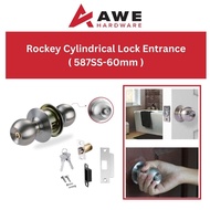 Cylindrical Lock Entrance 60mm Kunci Tombol Pintu Rumah Bilik Door Security Safety Room Home