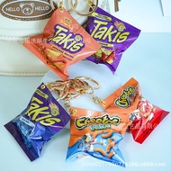 Cross-Border Simulation Food Toys Takis Cheetos Potato Chips Snack Bag Keychain Chtos Mexican Charm