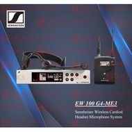 EW 100 G4-ME3 Sennheiser rugged all-in-one wireless system for presenters and singers