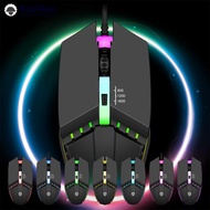 HUAIHAO USB Wired Coumpter Gaming Mouse Colorful Glowing Ergonomic Gaming Mouse 4 Button 1600DPI LED