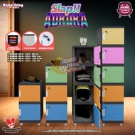 LEMARI KINGDOM KUNCI SWING SLAP ZEBRA PUTIH LEMARI PLASTIK LEMARI PAKAIAN MINIMALIS LEMARI BAJU LEMA