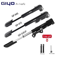 GIYO Pump Bicycle Pump Mini Hand Pump Cycling Air Pump Ball Toy Tire Inflator Schrader /Presta Valve Portable MTB Bike Pump