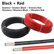 5/10m High Temperature 1332 FEP Wire Black Red 30 28 26 24 22 20 18 16 14 13 12 11 10AWG FEP Insulat