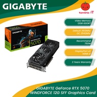 GIGABYTE GeForce RTX 5070 WINDFORCE SFF 12G Graphics Card - GV-N5070WF3-12GD | GV-N5070WF3OC-12GD