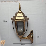 lampu dinding tempel klasik lampu pagar tembok lampu tiang pilar besi emico 7155