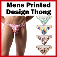 Mens Printed Design Thong Mens Underwear (Series 3)