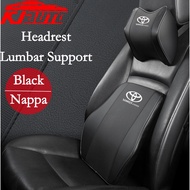 Toyota Yaris Cross Car Neck Headrest Pillow Rest Head Nappa Leather Cushion Car Breathable Lumbar Support Pillow For Yaris Cross AC200 2023 2024 G V S HEV TRD GR Sport Accessories