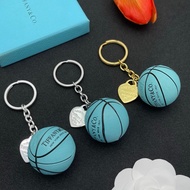 Tiffany & Co. 蒂芙尼藍籃球造型鑰匙扣 蒂芙尼藍配色 迷你球款 香港專櫃同步 精品配飾
