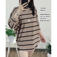 9260. Batwing Knit Blouse with Stripes 130