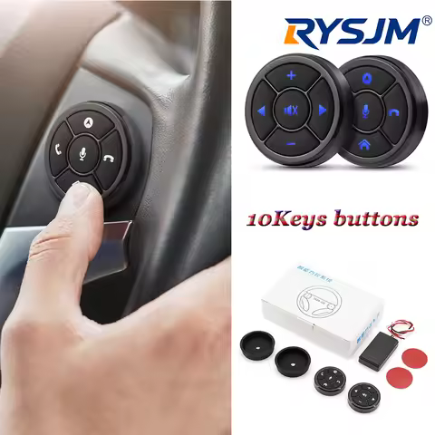 Car Wireless Remote Control 10Keys Steering Wheel Radio Controller Android Long Distance Sound Multi