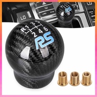 [Kloware2] Carbon Fiber Gear Shifter Knob 6 Speed Shifter Level Handle for Ford Focus Mk3 Car Interi