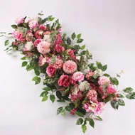 【Worth-Buy】 100/50cm Artificial Flowers For Wedding Decoration Rose Flower Arrangement Background Marriage Backdrop Photo Props Flower Wall
