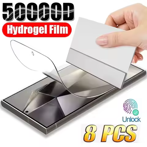 8Pcs TPU Hydrogel Film For Samsung Galaxy S26 Ultra S25 S24 S23 S22 Plus Screen Protector For Samsun