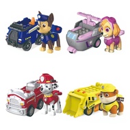 FYATHM Genuine paw patrol vehicle pursuit skye marshal pull back cars playset building blocks figure action kids toys birthday gifts