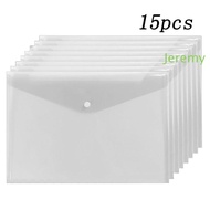 JEREMY1 File Bag Office School Supplies A5/A4 Envelope Bag Paper Storage Button A5/A4
